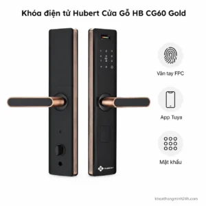 Khóa Cửa Gỗ Hubert HB CG60 Gold