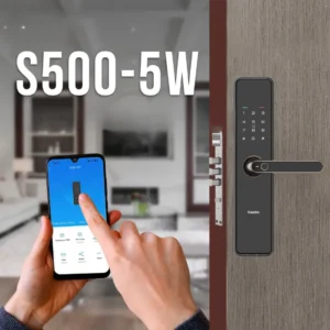 Khóa cửa thông minh Kaadas S500-5W lắp đặt thực tế - khoathongminh24h (Ảnh 1)