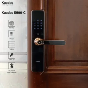 Khóa cửa thông minh Kaadas S500C-2 lắp đặt thực tế - khoathongminh24h (Ảnh 1)
