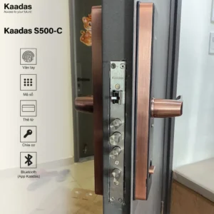 Khóa cửa thông minh Kaadas S500C-2 lắp đặt thực tế - khoathongminh24h (Ảnh 5)