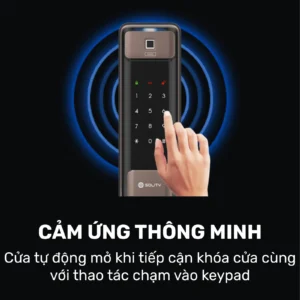 Khóa cửa thông minh Solity GSP-2000BK lắp đặt thực tế - khoathongminh24h (Ảnh 1)