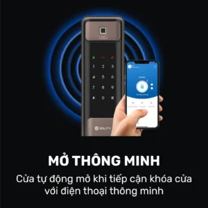Khóa cửa thông minh Solity GSP-2000BK lắp đặt thực tế - khoathongminh24h (Ảnh 2)